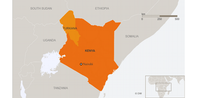 Ligging Turkana in Kenia